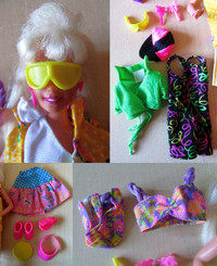 Mattel  Barbie doll/accesssories - icons from the 1980s/1990s