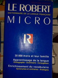 Le Robert micro dictionnaire français 