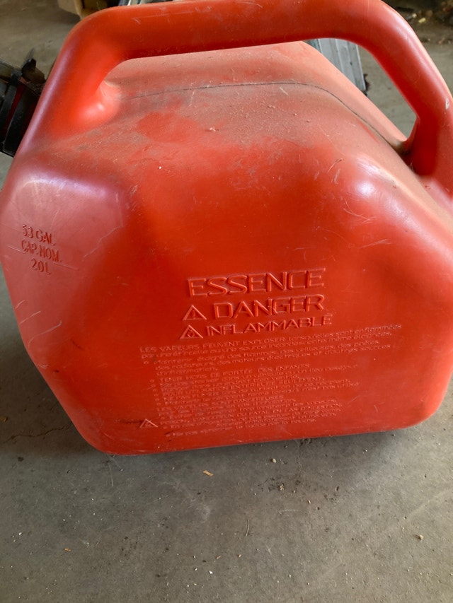 Five gallon gas jug and Two gallon gas jug 10 obo Snowmobiles Parts
