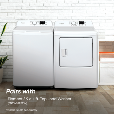 Element Washer 4.5 cu ft & Dryer 7 cu ft – Top Load, White, View more