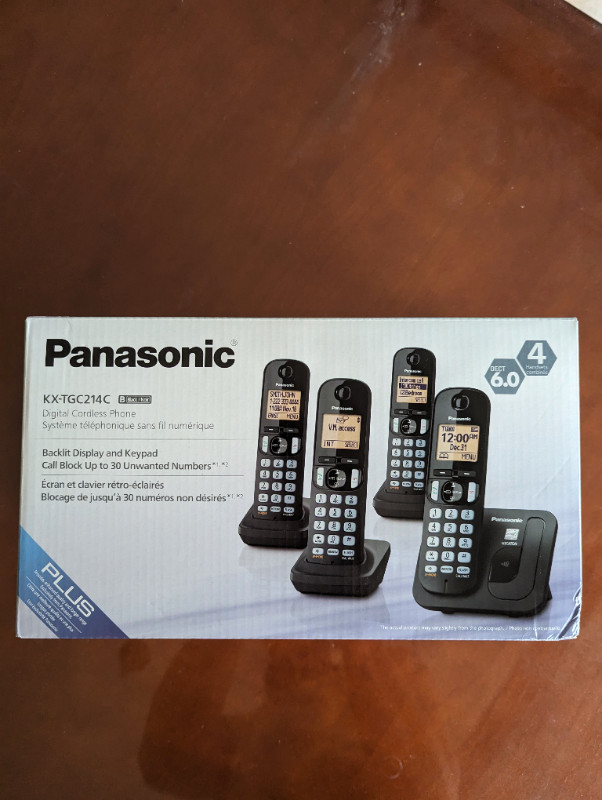 Téléphone à 4 combinés Panasonic  pour ligne terrestre dans Téléphones résidentiels et répondeurs  à Laurentides - Image 2