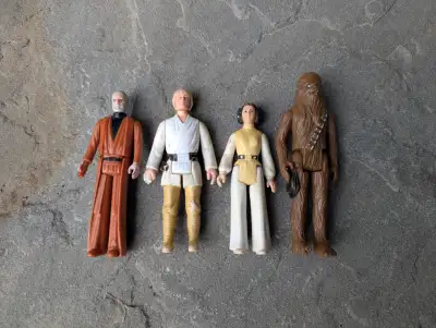 Vintage Star Wars 4 Figure Set 1977 LOT, View more