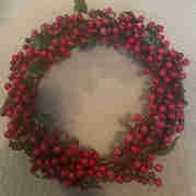 Cranberry wreath