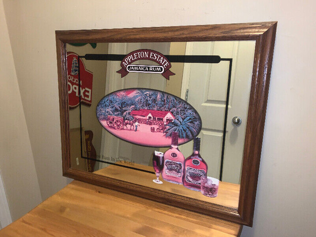 Vintage Appleton Estate Jamaican rum bar mirror mint condition in Arts & Collectibles in Calgary - Image 3
