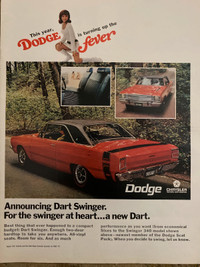 1969 Dart Swinger Original Ad