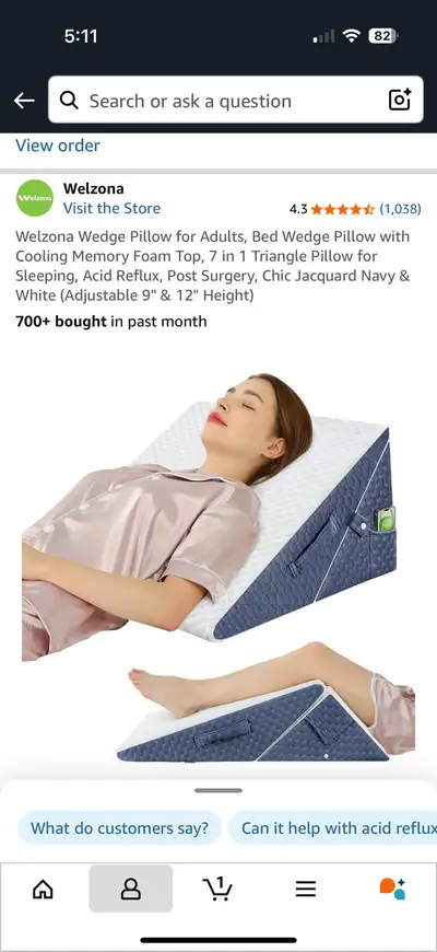 wedge pillow , View more