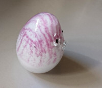 Vintage Murano-Style Hand-Blown Glass Baby Chick Paperweight