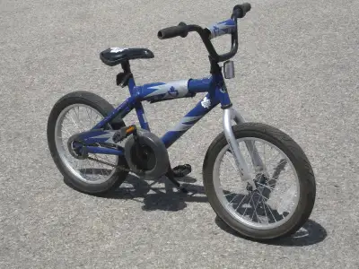 IT'S A BOY'S LEAF FAN ALMOST NEW 16" TORONTO MAPLE LEAF BIKE!, View more