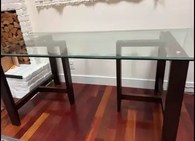 Glass dining room table, View more