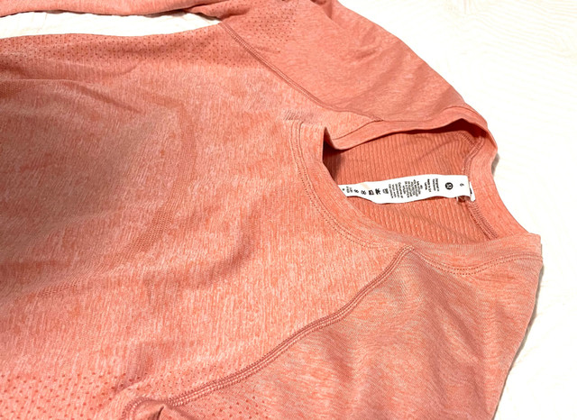 Lululemon swiftly tech long sleeve in peach  in Women's - Tops & Outerwear in Kingston - Image 2