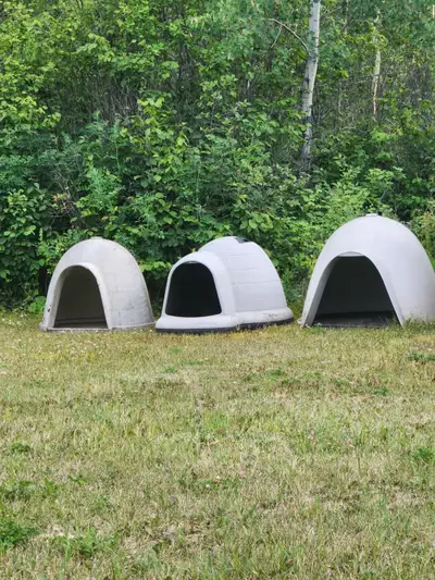 2 medium dogloos available. Must pick up near Genesee power plant. Google before replying. $75 each