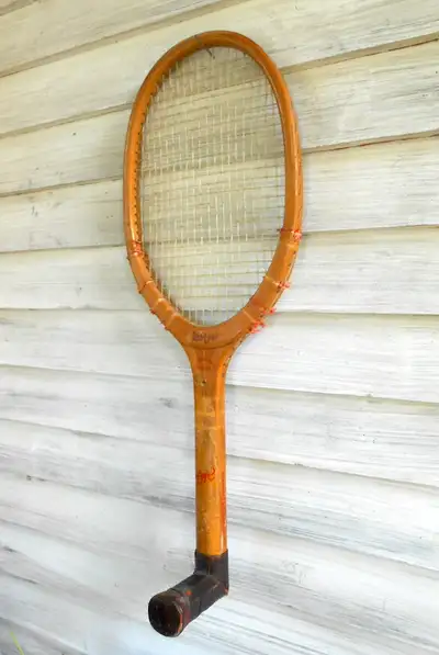 Raquette Tennis bois ancienne GAUTHIER MISS GO - Manche G.M 1