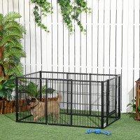 6 Panel Dog Playpen Dog Pen Metal Pet Fence for Outside Indoor, 