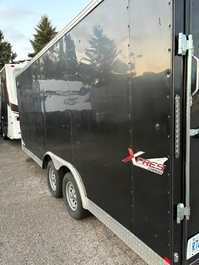 16' enclosed trailer. Summer use only. LED interior lights