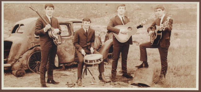 Early Beatles sepia tone photo large format rare in Arts & Collectibles in St. Catharines - Image 3