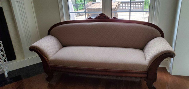 Antique 1850 Empire Settee NEW PRICE! in Couches & Futons in Mississauga / Peel Region