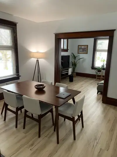 Large 1 or 2 bedroom main floor apartment of duplex available March 1st. Located in quiet East Galt...