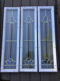 4 Door Glass inserts 10"x 38" & 9"x 20-"each $50-$75