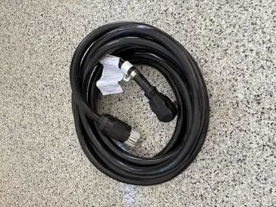 25 feet in length. Like new, only used once on a standby generator.