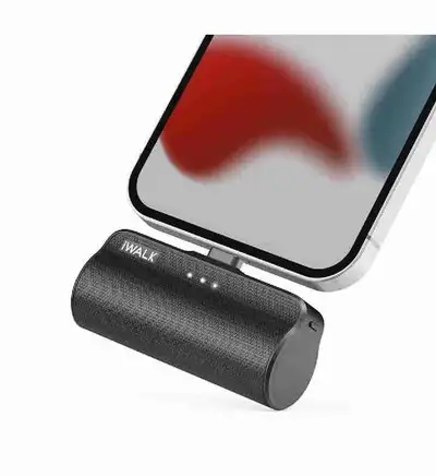 iWALK Mini Portable Charger for iPhone with Built in Cable, 3350, View more