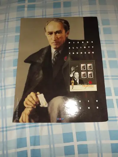 PIERRE TRUDEAU  2001 CANADA POST ART PROMO POSTER /DOUBLESIDED, View more