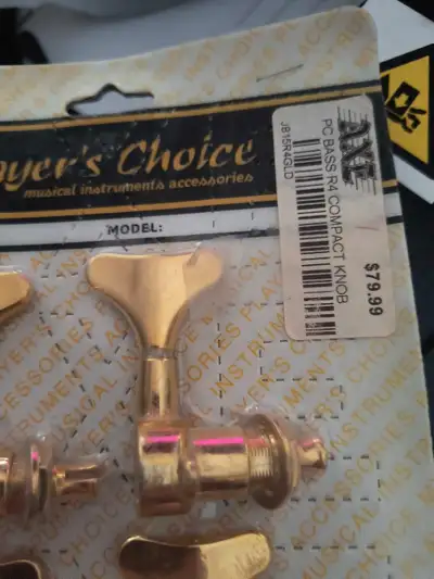 Gold bass machine heads., View more