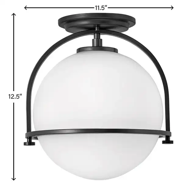 McCormick Hand Blown Glass Semi Flush Mount in Indoor Lighting & Fans in Ottawa - Image 2