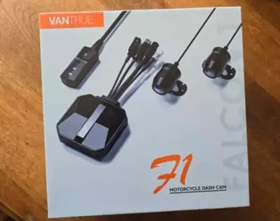 *FOR SALE* Vantrue F1 Motorcycle 4K Dash Cam. Front and rear cameras with WiFi connectivity. Provide...