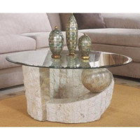 Stone Coffee table and Glass top+2 End table