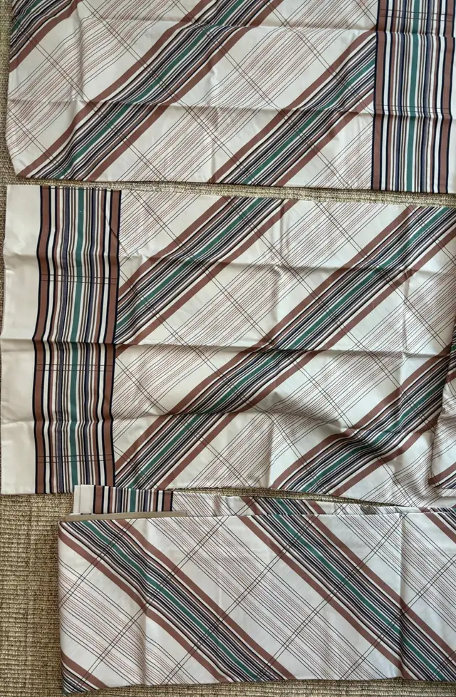 Made in USA Sears Roebuck Striped Percale Double Bed Sheet Set in Bedding in City of Toronto - Image 3