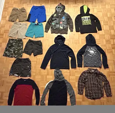 Boys Size 10-12 Shorts. Hoodies, and Shirts - $40 for All, View more