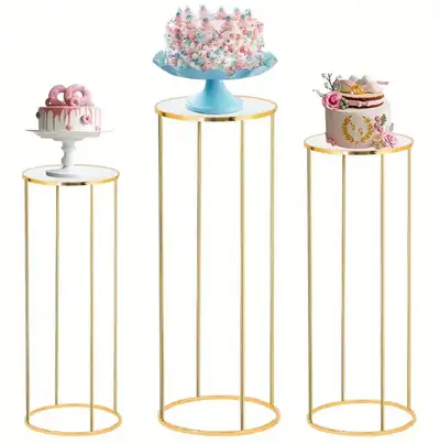 Part Rentals for Party Decor, Perfect for Birthday, Wedding, or Events , Wedding Decor Platforms 3pc...