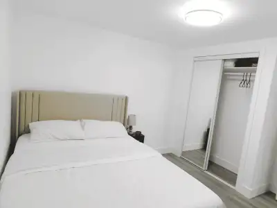 Available from July to mid- August! Fully Furnished, Brand New Bright & Modern 2-Bedroom Legal Lower...