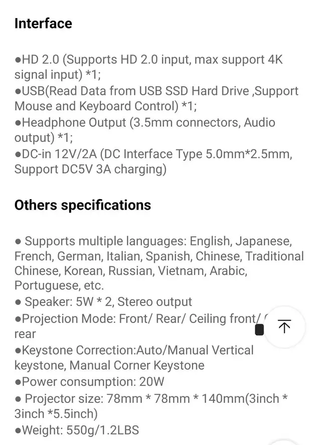 BYINTEK P20 LED PROJECTOR in Video & TV Accessories in Ottawa - Image 7