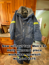 New Men’s XL Helly Hansen workwear jacket and overhauls