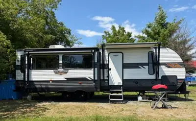 We are selling our 2022 Forest River Wildwood 27RE, purchased new in May 2022. It has been lightly u...