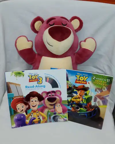 Disney Toy Story 3 Lotso Bear Cuddleez Velveteen Plush & 2 Books, View more