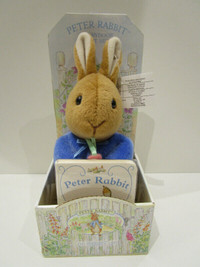 PETER RABBIT BOXED "STORYBOOK GIFT SET" PLUSH & BOOK, NEW COND.