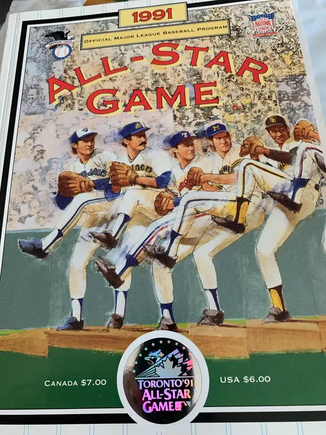 1991 Official All Star Game baseball game in Arts & Collectibles in City of Toronto - Image 2