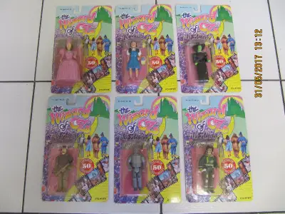 Classic 6pc The Wizard Of Oz 50th AnniversaryToys Circa1988 NEW, View more