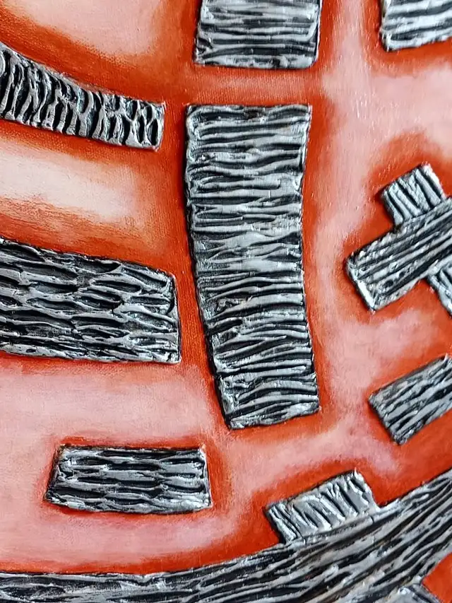  Bold Original Acrylic Painting – 20" x 16" in Arts & Collectibles in Gatineau - Image 3