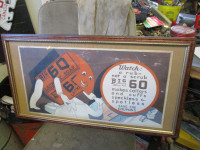 1950s BIG 60 LAUNDRY SOAP TROLLEY CAR LAUNDRY SIGN $50 VINTAGE