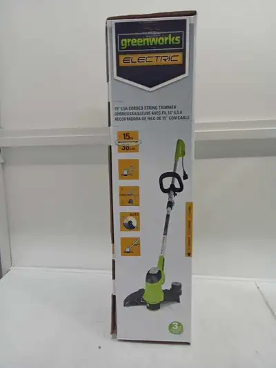 GreenWorks 21272 5.5Amp 15-Inch Corded String Trimmer, View more