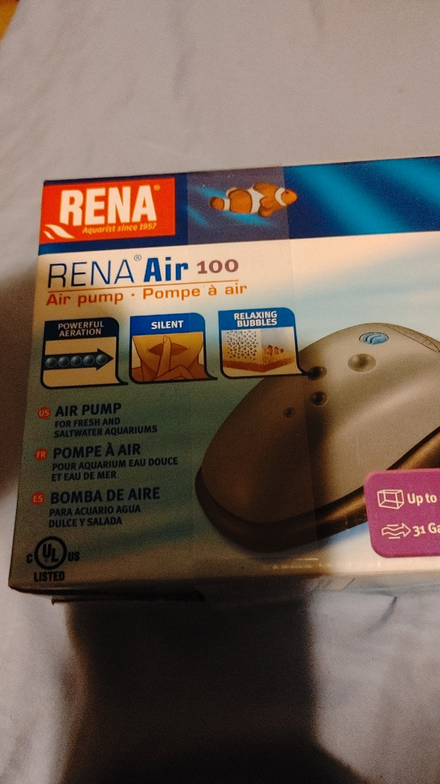 Brand New Rena Air Pump For Aquarium Fish Tank For Sale  in Fish for Rehoming in Ottawa
