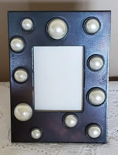 PHOTO FRAME WITH AGED BRONZE METAL FINISH, View more