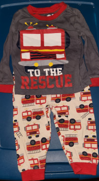 9-12 months fire truck pajamas 