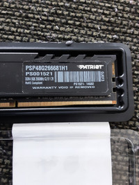 Patriot 8gb DDR4 2666MHZ RAM