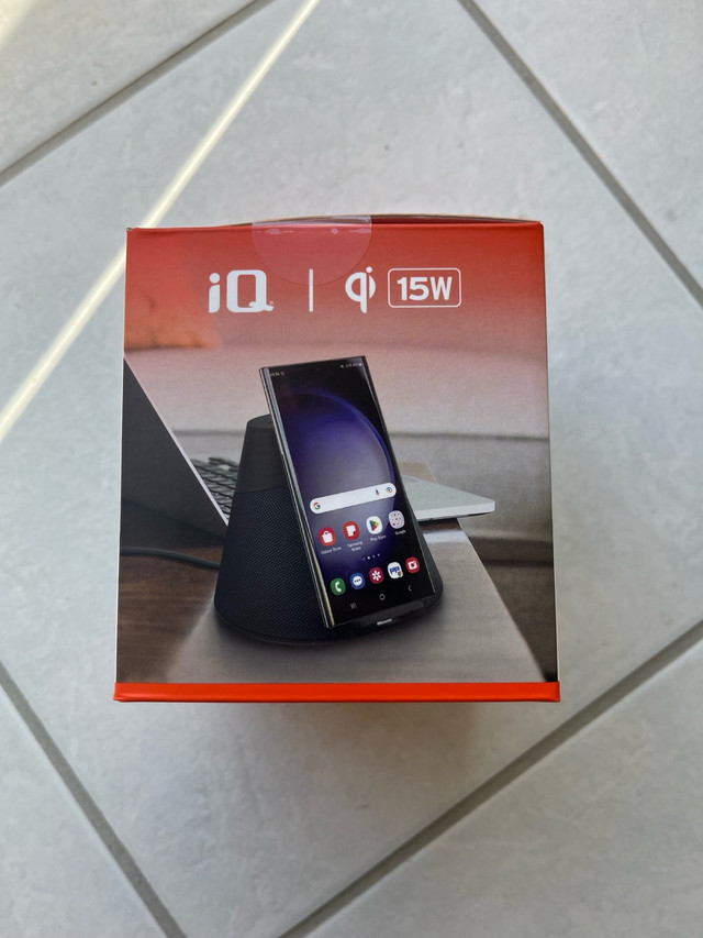 (BNIB) iQ Wave IQWHS1 Home Bluetooth Speaker + Wireless Charger in General Electronics in City of Toronto - Image 2