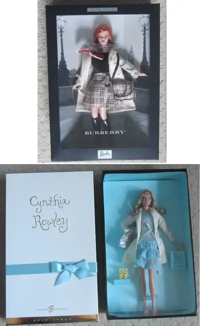 Two new vintage barbie dolls. Neither of these have ever been removed from their box (NRFB). 1) Burb...