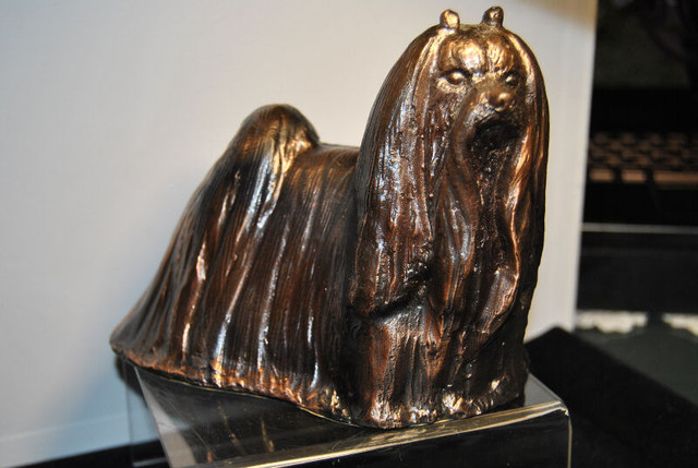 YORKSHIRE TERRIER BRONZE FIGURINE in Arts & Collectibles in Vancouver - Image 3